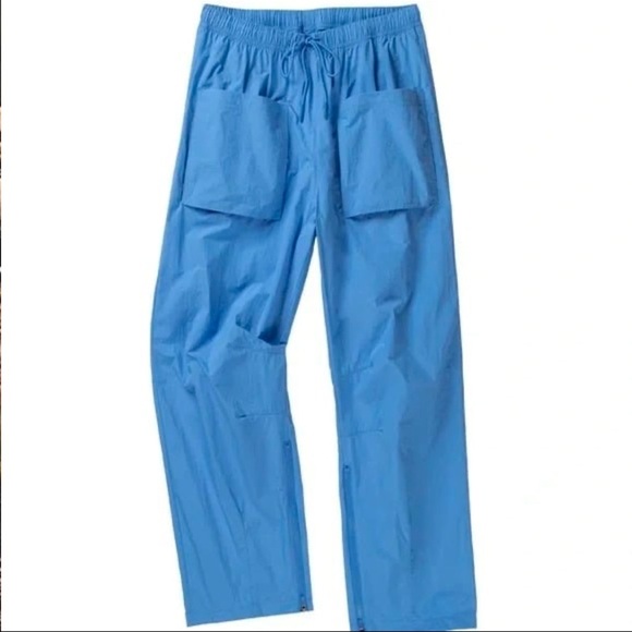 Free People Movement Fly By Night Pants NWOT Size S Wavy Blue - Picture 3 of 10